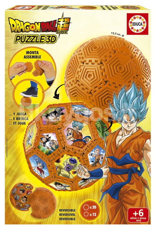 EDUCA DRAGON BALL 3D puzle, 6–12