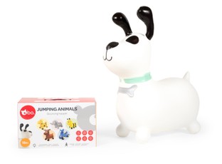 bo. Lēkājošais dzīvnieks - Balts suns