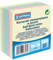 Pašlīmējošās lapiņas 76 x 76 mm, 450 lapiņu
