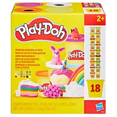 PLAY-DOH Plastilīna trauciņi, 18 gab.