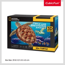CUBICFUN NATIONAL GEOGRAPHIC 3D puzle Jūras bruņurupucis