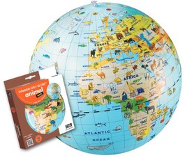Bumba CALY Globe 50 cm — ar dzīvnieku rakstu