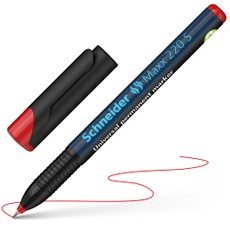 Permanentais marķieris Maxx 220 S, 0,4 mm, sarkans