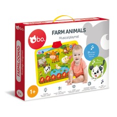 bo. Muzikālais rotaļu paklājs "Lauku sētas dzīvnieki"
