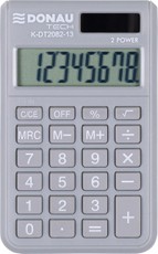 DONAU kalkulators K-DT2082-13, gaiši pelēks