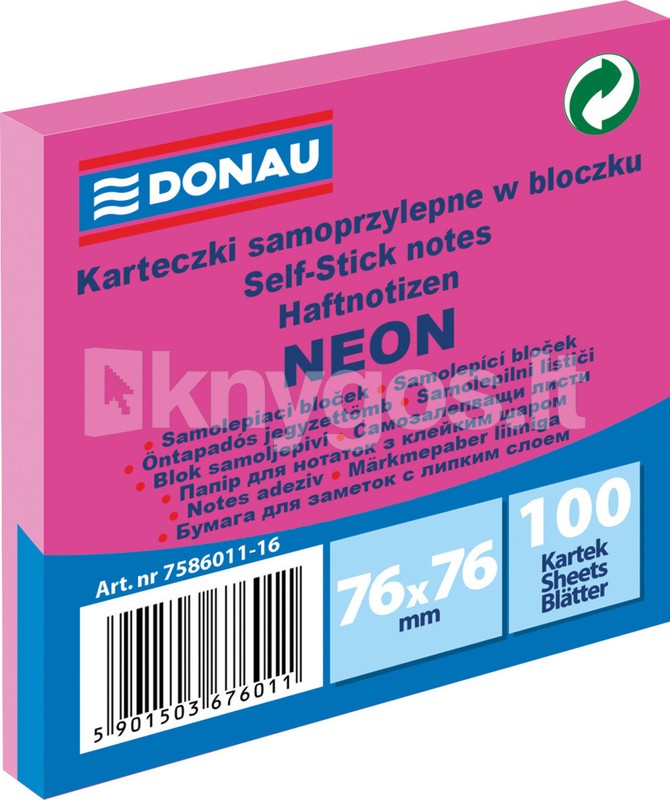 DONAU Neona rozā līmlapiņas 76 x