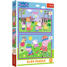 TREFL PEPPA PIG Puzļu komplekts Pepas Cūciņa, 2x24 gab.