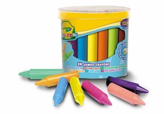 CRAYOLA MINIKIDS 24 Lielie krītiņi