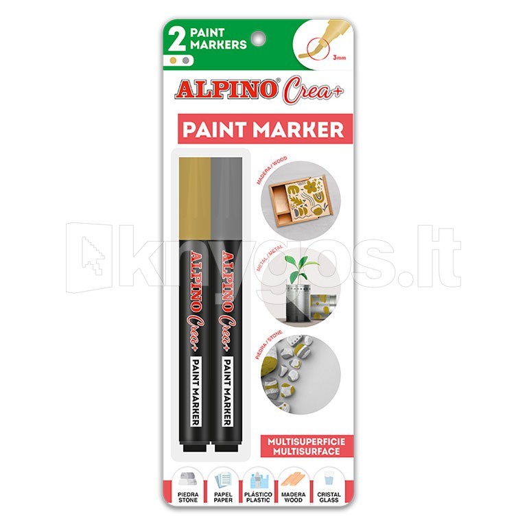 Marķieri (ūdens bāzes) ALPINO Crea+ —