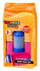 WONDER FACTORY Never Dry smilšu un mīklas komplekts Mega Bag