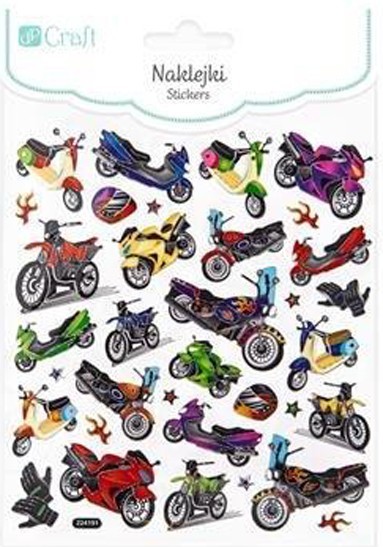 DallPrint Uzlīmes "Motocikli", 34 gab